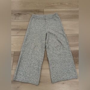 JENNI KAYNE Marina Culottes Wool Cashmere Wide Leg Cozy Pants Heather Grey M